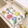 45*70 cute cartoon diatom mud kitchen absorbent mat, bathroom and toilet mat, floor mat, toilet door mat, anti-slip mat details Picture